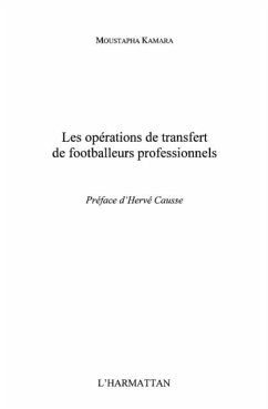 Operations de transfert des footballeurs (eBook, PDF)