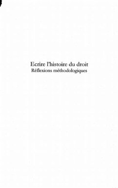 ecrire l'histoire du droit (eBook, PDF) ecrire l'histoire du droit (eBook, PDF)