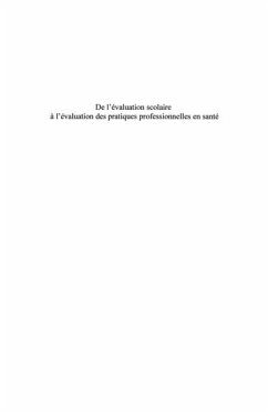 De l'evaluation scolaire A l'evaluation des pratiques profes (eBook, PDF)