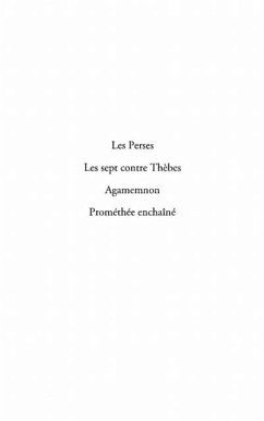 Les perses, les sept contre thEbes, agamemnon, promethee enc (eBook, PDF) Les perses, les sept contre thEbes, agamemnon, promethee enc (eBook, PDF)