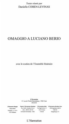 Omaggio A Luciano Berio (eBook, PDF) - Maugeri Salvatore
