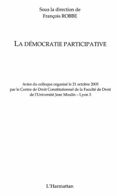 Democratie participative (eBook, PDF) - Robbe Francois