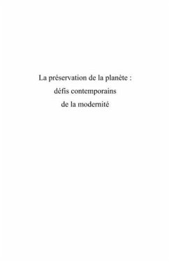 La preservation de la planEte - defis contemporains de la mo (eBook, PDF)