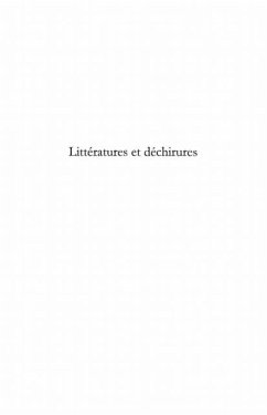 Litteratures et dechirures (eBook, PDF)