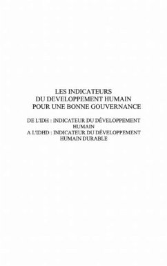 Indicateurs developpement humain pour... (eBook, PDF)