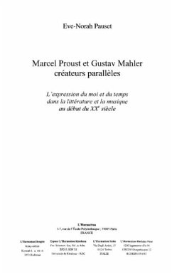 Marcel proust et gustav mahlercreateurs (eBook, PDF)