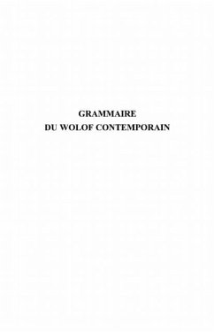Grammaire du wolof contemporain (eBook, PDF)