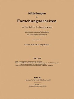 Mitteilungen über Forschungsarbeiten - Holm, Fritz;Watzinger, A.;Nissen, Oscar