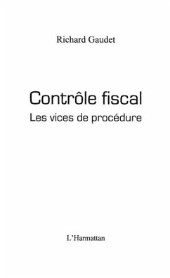 Controle fiscal - Les vices deprocedure (eBook, PDF)