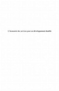 economie des services pour un developpement durable (eBook, PDF)