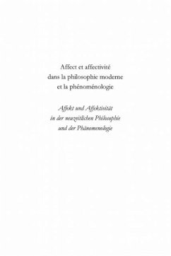 Affect et affectivite dans la philosophie moderne (eBook, PDF) Affect et affectivite dans la philosophie moderne (eBook, PDF)