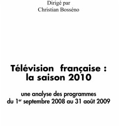 Television francaise - une analyse des programmes du 1er sep (eBook, PDF)