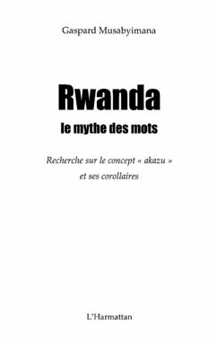 Cover Rwanda le mythe des mots - recherche sur (eBook, PDF)