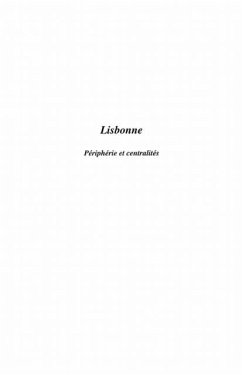 Cover Lisbonne peripherie et centralites (eBook, PDF)