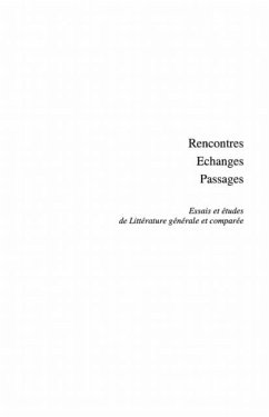 Rencontres echanges passages (eBook, PDF)