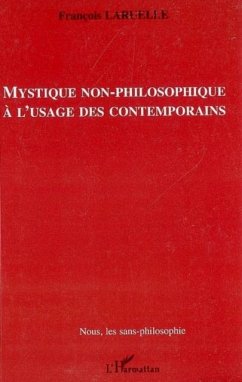 Cover Mystique non-philosophique a'usage des contemporains (eBook, PDF)