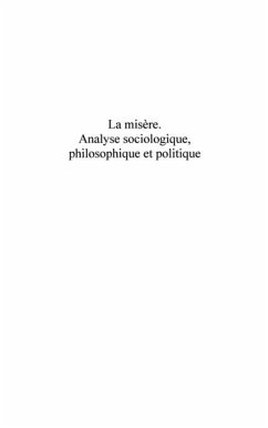 La misEre - analyse sociologique, philosophique et politique (eBook, PDF) - Philippe Poitou