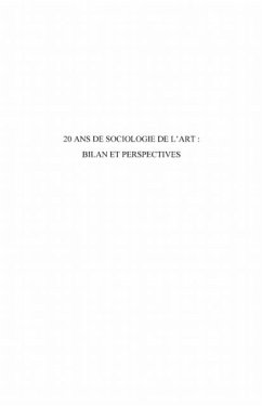 Cover 20 ans sociologie art: bilan perspective (eBook, PDF)