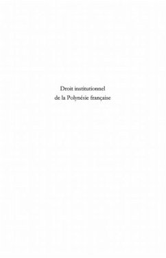Cover Droit institutionnel de la Polynesie francaise (eBook, PDF)