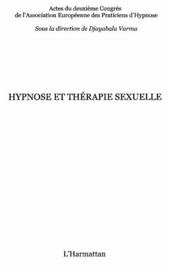 Hypnose et therapie sexuelle - actes du deuxieme congres de (eBook, PDF)