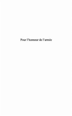 Pour l'honneur de l'armee (eBook, PDF)