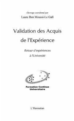 Validation des Acquis de l'Experience (eBook, PDF)