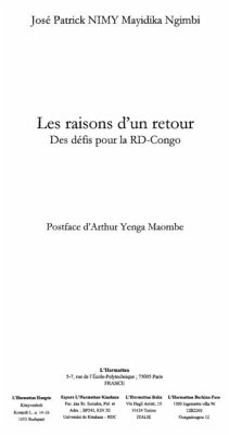 Cover Raisons d'un retour des defis pour la rd-congo les (eBook, PDF)