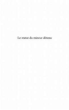 Statut du mineur detenu Le (eBook, PDF)