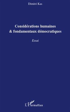 Cover Considerations humaines et fondamentaux democratiques - essa (eBook, PDF)