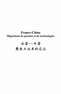 France-Chine migrations de pensees et de technologies (eBook, PDF)