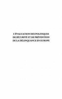 Cover L'evaluation des politiques de securite et de prevention de (eBook, PDF)