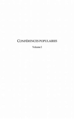 Cover Conferences populaires 1 (eBook, PDF)