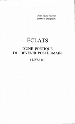 Cover Eclats, d'une poetique du devenir posthumain (eBook, PDF)