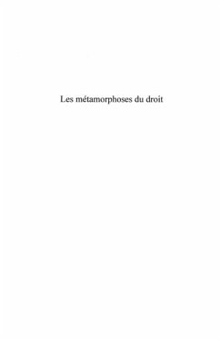 Les metamorphoses du droit - hommage a jean-marie rainaud (eBook, PDF) - Rassemblement Democratique pou