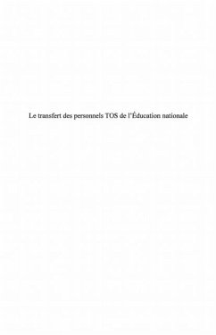 Cover Transfert des personnels TOS de l'Education nationale (eBook, PDF)