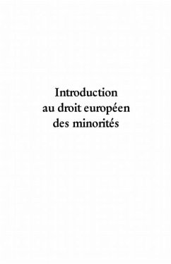 Introduction au droit europeen des minorites (eBook, PDF) Introduction au droit europeen des minorites (eBook, PDF)