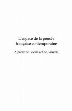Espace de la pensee francaise contemporaine (eBook, PDF)