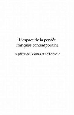 Cover Espace de la pensee francaise contemporaine (eBook, PDF)