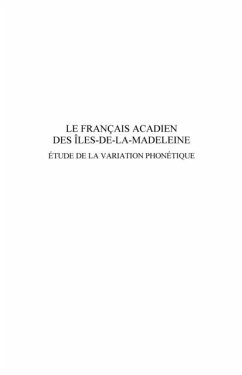 Le francais acadien des iles-de-la-madeleine (eBook, PDF)