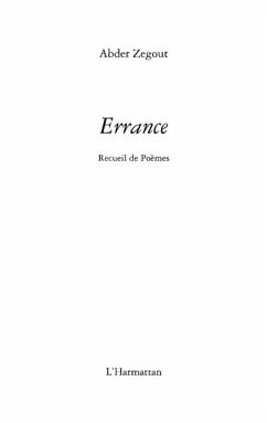 Cover Errance (eBook, PDF)