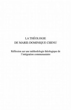 Theologie de marie-dominique chenu la (eBook, PDF)