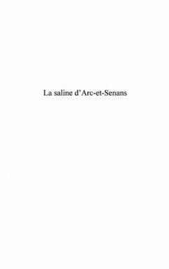 Cover Saline d'arc-et-senans la (eBook, PDF)