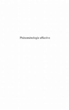 Phenomenologie affective - essai d'europanalyse appliquee (eBook, PDF)