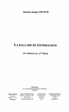 Ballade du generaliste un medecin au xxe (eBook, PDF) - Franck Jacques Dr