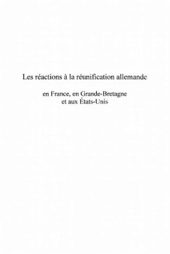 Reactions a la reunification allemande l (eBook, PDF) - N'Sonde Urbain