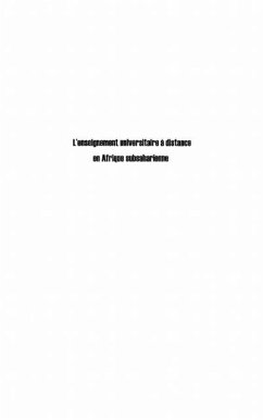 L'enseignement universitaire A distance en afrique subsahari (eBook, PDF) - Gilbert Tsafak