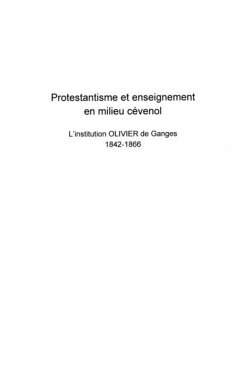 Cover Protestantisme et enseignement en milieu cevenol - l'institu (eBook, PDF)