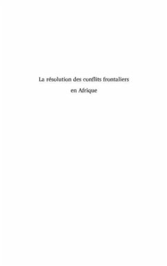 La resolution des conflits frontaliers en Afrique (eBook, PDF)