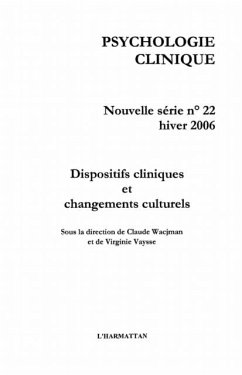 Cover Dispositif cliniques et changements cult (eBook, PDF)