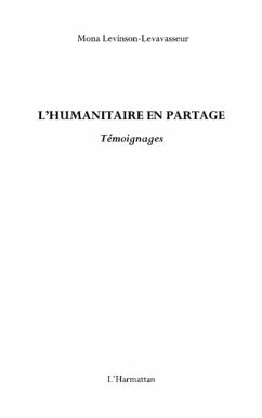 Humanitaire en partage L' (eBook, PDF)
